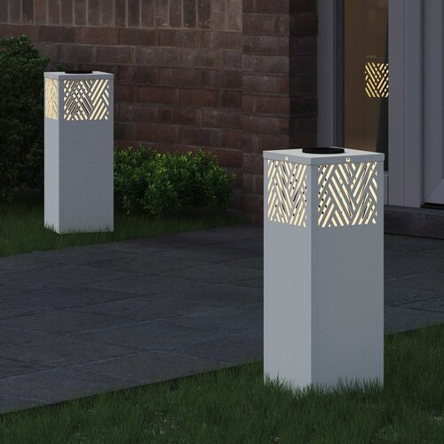  Solarna LED svjetlost za stazu 2 pcs Bijelo Slike