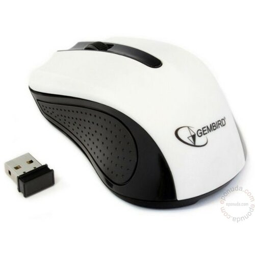 Gembird MUSW-101-W USB 1200DPI WHITE bežični miš Slike