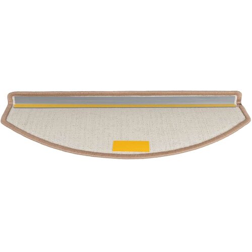  Prostirke za stepenice 30 kom 65x24x4 cm svijetlosmeđe poluokrugle velike Slike