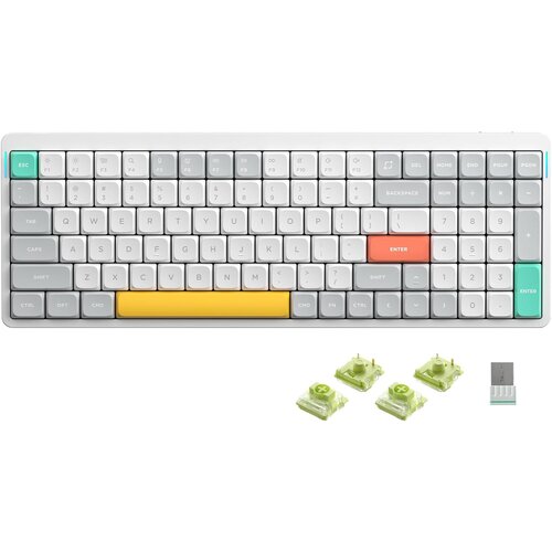 Nuphy Air96 V2 Brezžična Mehanska Tipkovnica / Slim Ionic White Aloe Switch, (22126179) Cene