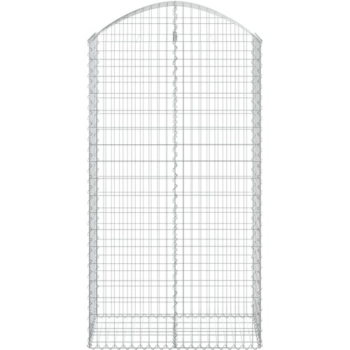  Gabionska ko&amp;scaron;ara s lukom 100x50x180/200 cm pocinčano željezo Slike
