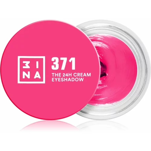 3INA The 24H Cream Eyeshadow kremasto sjenilo za oči nijansa 371 - Electric Pink 3 ml