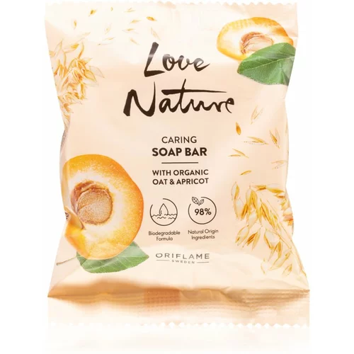 Oriflame Love Nature Organic Oat & Apricot sapun 75 g