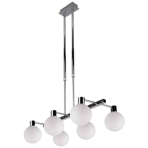 Candellux Lighting Visilica u srebrnoj boji sa staklenim sjenilom 35x59 cm Maldus - Slike