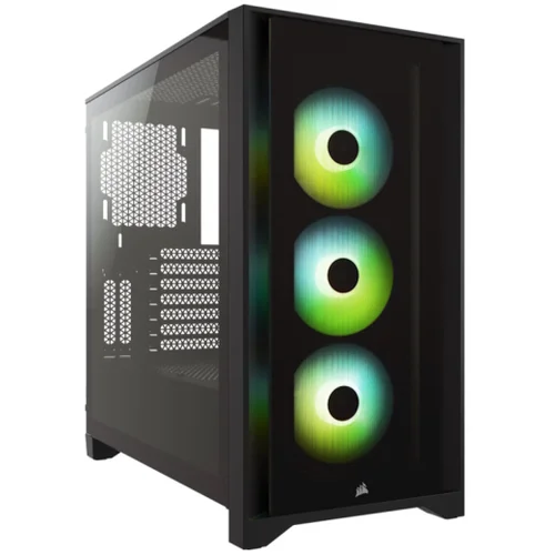 Corsair iCUE 4000X RGBTempered Glass, Mid-TowerATX Case, Black