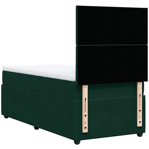 Box spring krevet s madracem tamnozeleni 100x200 cm bar&amp;scaron;unasti Slike