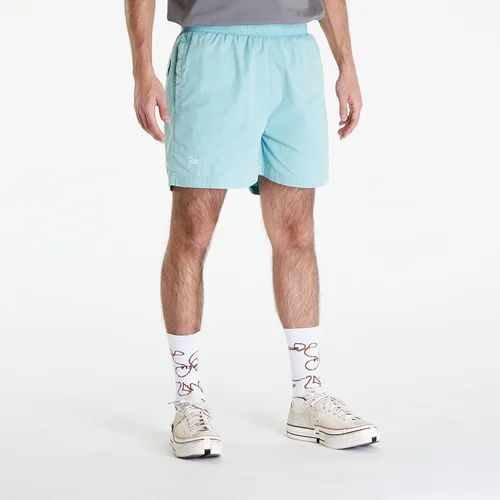 Patta Acid Washed Swim Shorts Blue Radiance