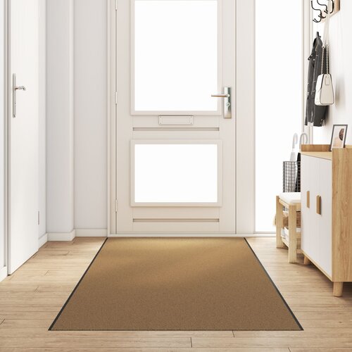 vidaXL Otirač Krem, Crna Poliamid 400 x 120 x 0.9 cm Otirač Pravokutni Cijene