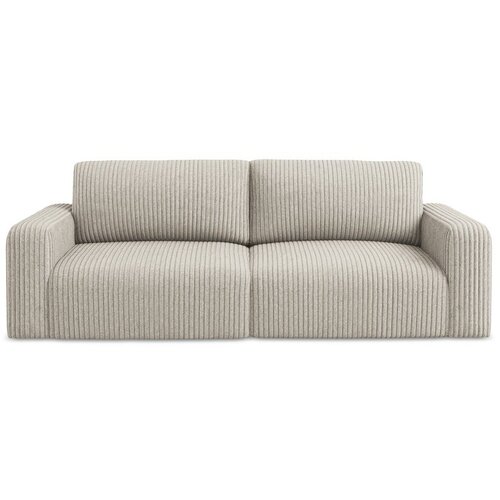 Makamii Bež sklopiva/s prostorom za odlaganje sofa od samta 252 cm Kona &amp;ndash; Slike