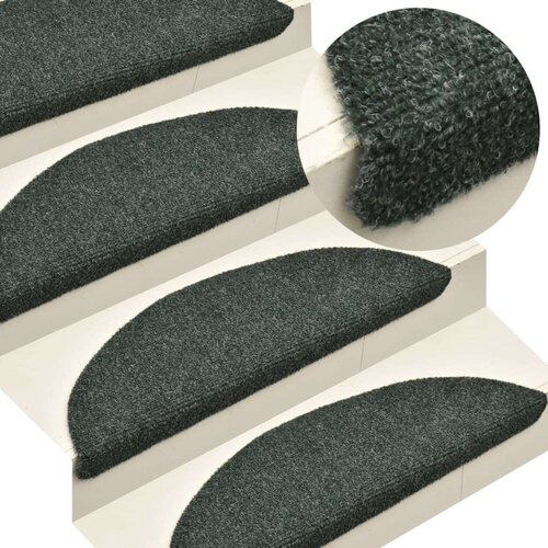 vidaXL samoljepljivi otirači za stepenice 15 kom zeleni 56 x 17 x 3 cm Cene