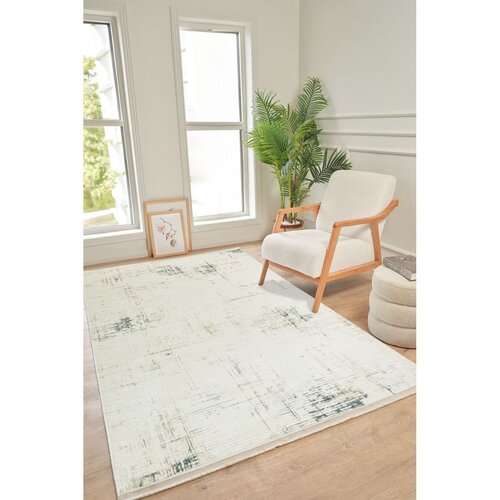 Conceptum Hypnose Tepih Kadifem Kd012, 160x300 cm, Bijeli Cene