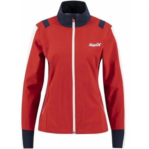 Swix INFINITY Ženska klasična bezvremenska jakna za skijaško trčanje, crvena, veličina