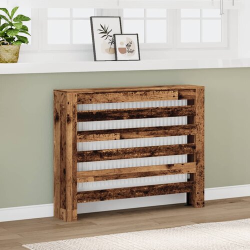 vidaXL Pokrov za radiator starinski les 104x20x82 cm inženirski les Cene