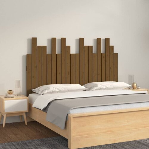  Uzglavlje za krevet boja meda 127,5x3x80 cm masivna borovina Cijene