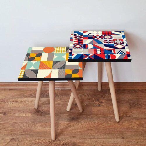 Hanah home set klub stočića 2Shp452, 2 komada, Šareni Cene