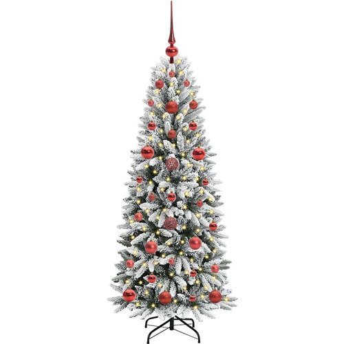 VidaXL Umjetno božićno drvce s stalakom Bijelo 53 x 53 x 120 cm Slike