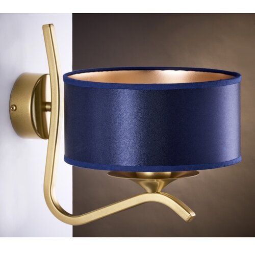 Jupiter 2115 - zidna lampa kaszmir 1xE27/15W/230V plava/zlatna Slike