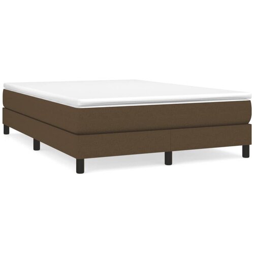 Maison Chic Box spring postelja - Vzmetna postelja z vzmetnico temno rjav 140x190 cm blago SL6354, (21906573) Slike