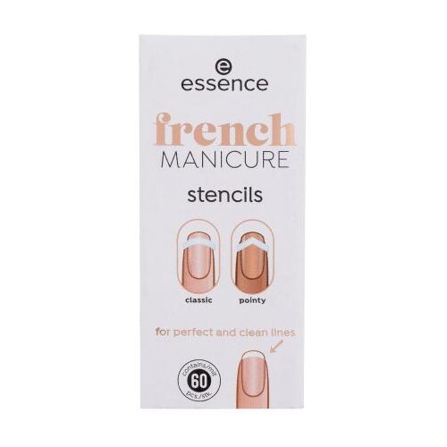 Essence French Manicure Stencils 01 French Tips & Tricks Set šablone za nokte 60 kom Cijene