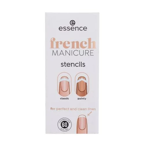 Essence French Manicure Stencils 01 French Tips & Tricks Set šablone za nokte 60 kom