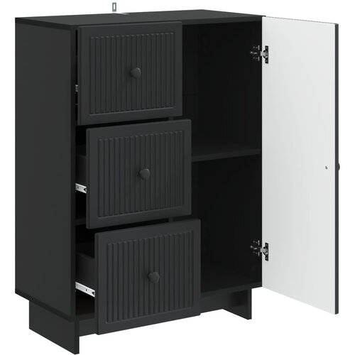  Kreveta s ladicama Crna 66 x 34,5 x 90 cm Konstruirano drvo Slike