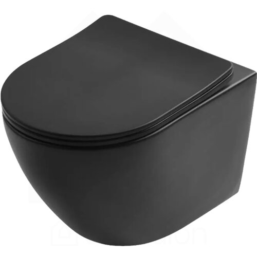 Slovarm wc &scaron;olja k rimless sa daskom crna b YJ-2380B Cene