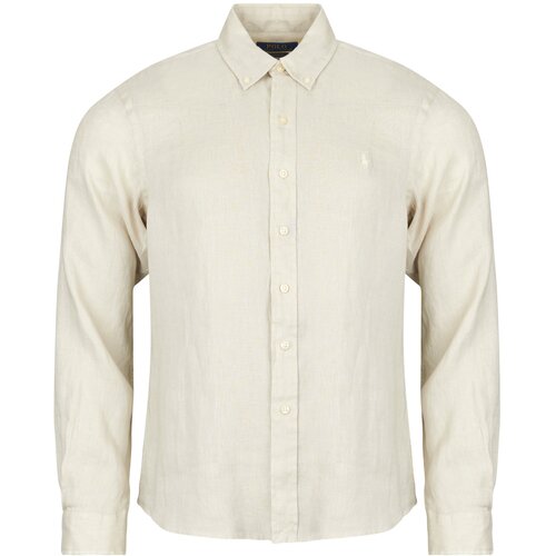 Polo Ralph Lauren Srajce z dolgimi rokavi CHEMISE COUPE DROITE EN LIN Bež Slike