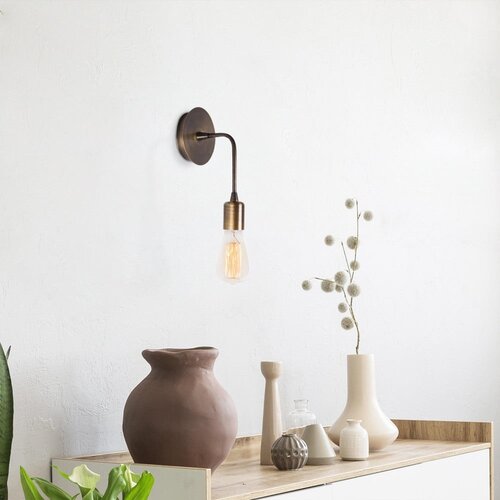 Opviq lights Zidna lampa E27 Grlo, Bronza Slike