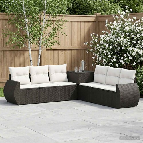  Set sofe 7 kom. Crna i krem-bijela 243 x 243 x 85 cm Cene