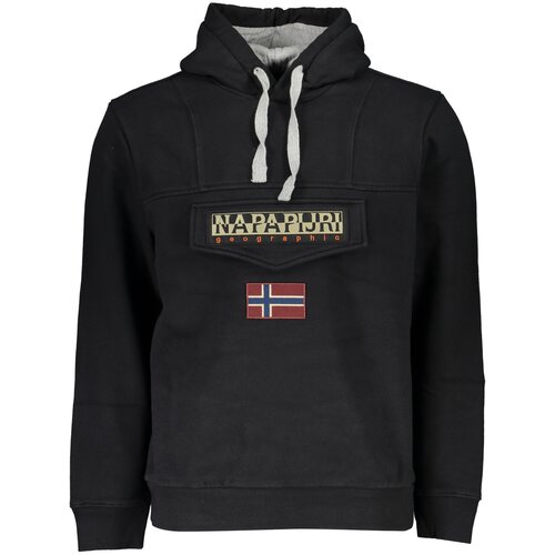 Napapijri MEN&amp;amp;#39;S BLACK ZIPLESS SWEATSHIRT Slike