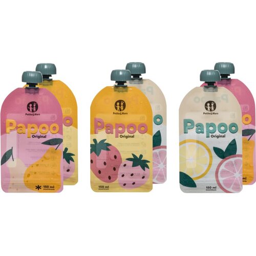 Petite&amp;amp;Mars Papoo vrečka za hrano 6x150 ml Slike