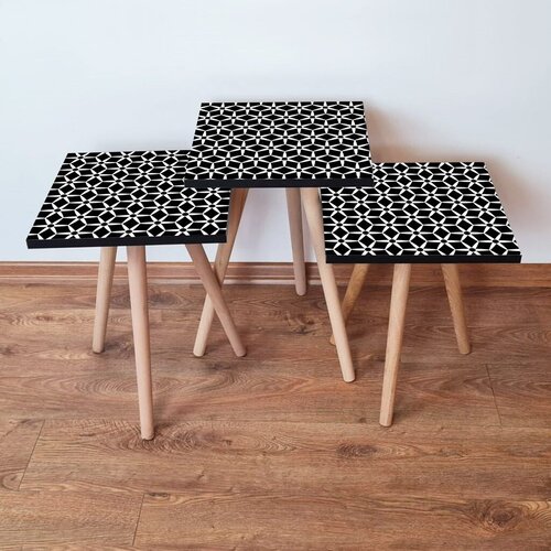 Hanah home set stolića za kafu 3Shp395, 3 dijela, šareni Cene
