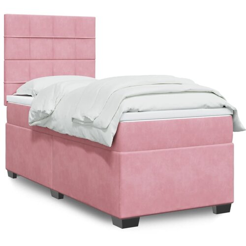 Box spring krevet s madracem ružičasti 90x200 cm bar&scaron;unasti Cijene