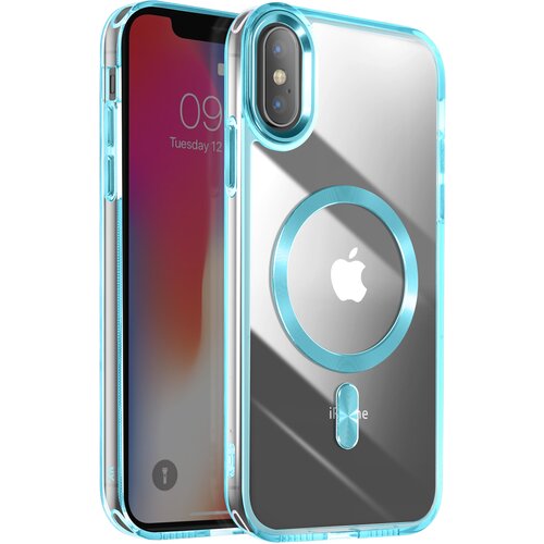 AVIZAR Ohi&scaron;je MagSafe za iPhone XS in X Nazaj kristalna barva, Modra, (5000014975) Cene