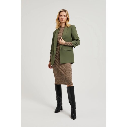 Moodo Women&amp;#039;s jacket with 3/4 sleeves - olive green Slike