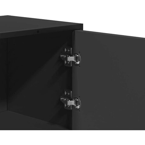 vidaXL Visoka ploča crna 68x35x106,5 cm Konstruirano drvo i metal Cene