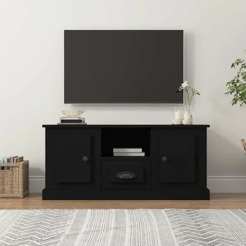 TV ormarić crni 100x35 5x45 cm od konstruiranog drva