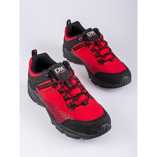 DK Men's trekking shoes on a thick sole red Slike