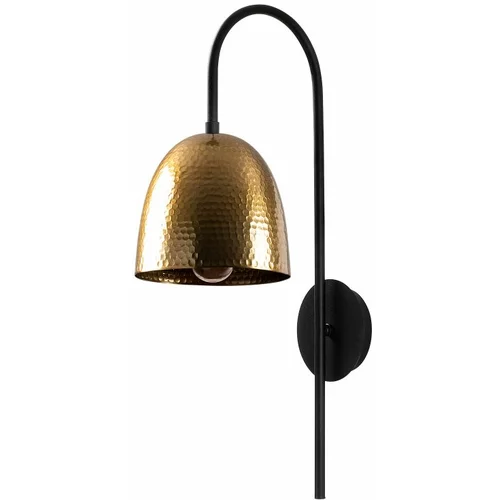 Opviq Zidna lampa CAP, crna/ vintage, metal, 16 x 24 cm, visina 57 cm, promjer sjenila 16 cm, visina 17 cm, E27 40 W, Tattoo - 3321
