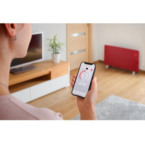 Sencor Pametni električni grejač/konvektor 1200/2400W/230V IP24 Wi-Fi crvena Slike