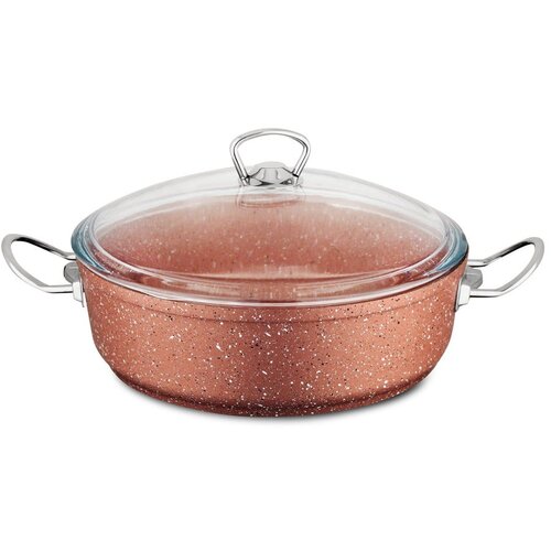 G&amp;uuml;ral Porselen Roza aluminijast lonec s pokrovom G&amp;uuml;ral Porselen Classic, &amp;oslash; 26 cm Slike