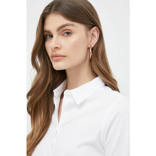 MOS MOSH Pamučna košulja za žene, boja: bijela, regular, s klasičnim ovratnikom