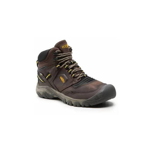 Keen Trekking čevlji Ridge Flex Mid Wp M 1026614 Rjava