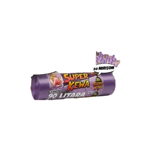 Super Kewa Kese za smeće, 90 l, 8 Komadaada, Miris lavande, Ljubičaste Cene