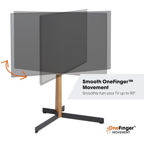 Vogels TVS3695, podni stalak za ekrane od 40&amp;quot;-77&amp;quot;, do 50kg, crni Slike