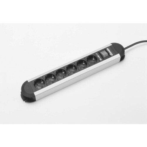 Bachmann Razdelilna letev s stikalom 6-delna aluminij\, črna\, varnostni kontakt Electric 330071, (20457822) Cene