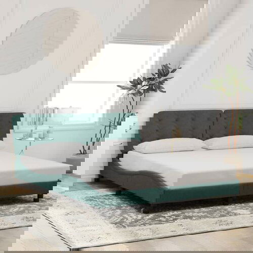 VidaXL Okvir za krevet bez madraca tamnozeleni 160x200 cm bar&amp;scaron;unasti Slike