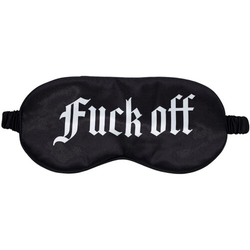  Ojoj! - Satenasta spalna maska za oči z napisom &amp;raquo;Fuck Off&amp;laquo; (črna) Slike