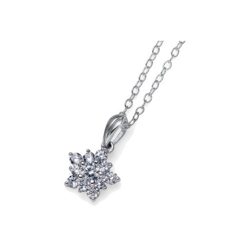 Oliver Weber subtle 925ag crystal srebrni lančić sa belim swarovski kristalnim priveskom ( 61137r ) Cene