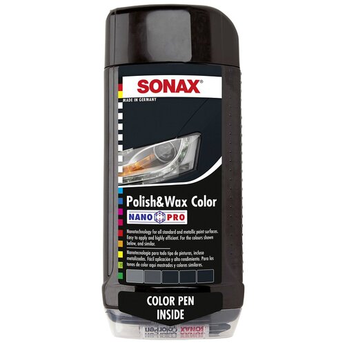 Sonax barvna politura in vosek sonax nanopro (500 ml, črne barve) Slike